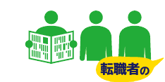 転職者の約3人に1人が新聞と新聞折込チラシ等の「広告」を見て応募しています！